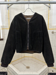 1980s Armani Thick Corduroy Jacket with Fleece Lining - Size M