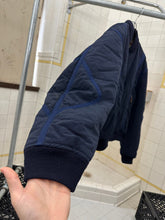 Load image into Gallery viewer, 1990s Armani Textured Nylon Bomber with Blue Contrast Seam Detail - Size XL