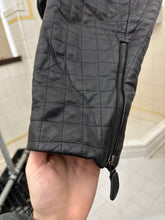 Load image into Gallery viewer, ss1992 Issey Miyake Black Quilted Leather Jacket with Cargo Pockets and Expandable Collar - Size M