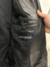 Load image into Gallery viewer, ss1992 Issey Miyake Black Quilted Leather Jacket with Cargo Pockets and Expandable Collar - Size M