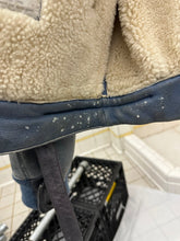 Load image into Gallery viewer, aw1983 Claude Montana Blue Fighter Jet Shearling Jacket - Size L