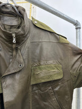 Load image into Gallery viewer, aw1983 Claude Montana Fighter Jet Bomber with Suede Epaulets and Detailing - Size M