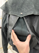 Load image into Gallery viewer, aw1983 Claude Montana Fighter Jet Bomber with Suede Asymmetric Shoulder Cape - Size M