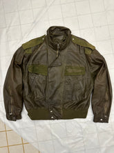 Load image into Gallery viewer, aw1983 Claude Montana Fighter Jet Bomber with Suede Epaulets and Detailing - Size M