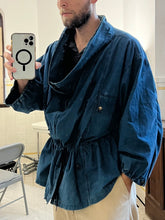 Load image into Gallery viewer, 1980s Marithe Francois Girbaud Wide Modular Indigo Mountain Smock - Size OS
