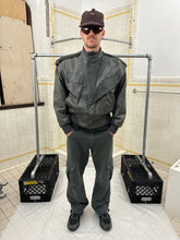 Load image into Gallery viewer, aw1983 Claude Montana Fighter Jet Bomber with Suede Asymmetric Shoulder Cape - Size M