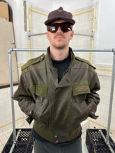 Load image into Gallery viewer, aw1983 Claude Montana Fighter Jet Bomber with Suede Epaulets and Detailing - Size M