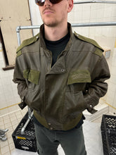 Load image into Gallery viewer, aw1983 Claude Montana Fighter Jet Bomber with Suede Epaulets and Detailing - Size M