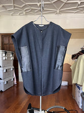 Load image into Gallery viewer, 1980s Parachute Oversized Wool Vest with Leather Detailing - Size OS