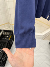 Load image into Gallery viewer, 1980s Claude Montana Blue Knit Polo - Size M