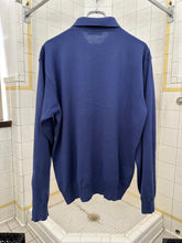 Load image into Gallery viewer, 1980s Claude Montana Blue Knit Polo - Size M