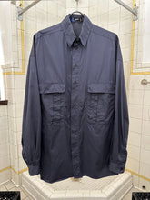 Load image into Gallery viewer, 1980s Claude Montana Pleated Patch Pocket Shirt with Partially Hidden Placket - Size L