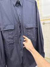 Load image into Gallery viewer, 1980s Claude Montana Pleated Patch Pocket Shirt with Partially Hidden Placket - Size L