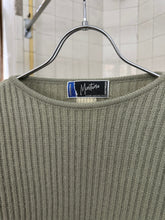 Load image into Gallery viewer, 1980s Claude Montana Multi-Gauge Mint Green Sweater - Size L