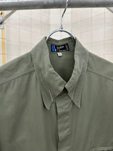 Load image into Gallery viewer, 1980s Claude Montana Green Button Down Shirt with Bartacked Collar - Size L
