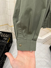 Load image into Gallery viewer, 1980s Claude Montana Green Button Down Shirt with Bartacked Collar - Size L