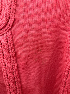 1980s Claude Montana Braided Knit Accent Sweater - Size L