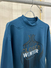 Load image into Gallery viewer, 1980s Marithe Francois Girbaud x Closed "Winter" Printed Sweatshirt with Shoulder Detail - Size L