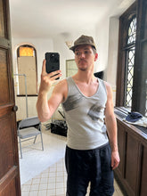 Load image into Gallery viewer, 1980s Issey Miyake Grey Blotch Brush Tank - Size M