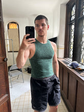 Load image into Gallery viewer, 1980s Issey Miyake Green Camo Racer Tank - Size S