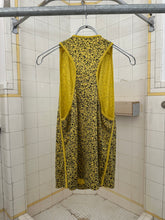Load image into Gallery viewer, 1980s Issey Miyake Yellow Camo Racer Tank - Size S