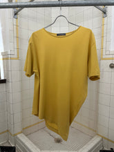 Load image into Gallery viewer, 1980s Issey Miyake Mustard Asymmetrical Tee - Size M