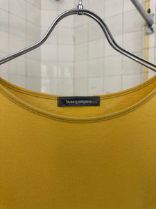 1980s Issey Miyake Mustard Asymmetrical Tee - Size M