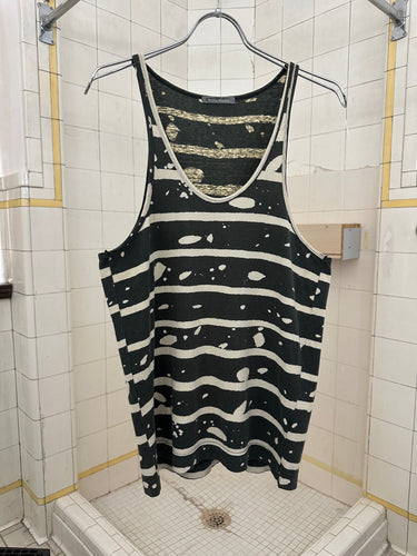 1980s Issey Miyake Bleach Striped Tank - Size M