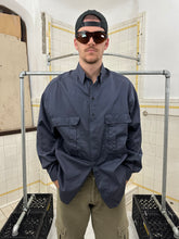 Load image into Gallery viewer, 1980s Claude Montana Pleated Patch Pocket Shirt with Partially Hidden Placket - Size L