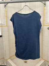 Load image into Gallery viewer, 1980s Issey Miyake Blue Tank with Elasticated Side Seam - Size M