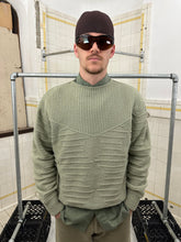 Load image into Gallery viewer, 1980s Claude Montana Multi-Gauge Mint Green Sweater - Size L