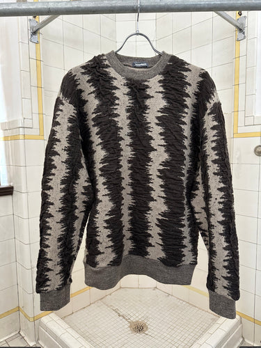 1980s Issey Miyake Float Knit Striped Sweater - Size M