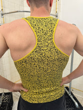 Load image into Gallery viewer, 1980s Issey Miyake Yellow Camo Racer Tank - Size S