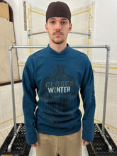 Load image into Gallery viewer, 1980s Marithe Francois Girbaud x Closed "Winter" Printed Sweatshirt with Shoulder Detail - Size L