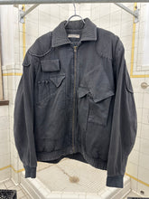 Load image into Gallery viewer, 1980s Katharine Hamnett Washed Black Cargo Bomber - Size L