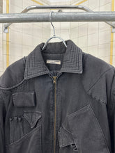 Load image into Gallery viewer, 1980s Katharine Hamnett Washed Black Cargo Bomber - Size L