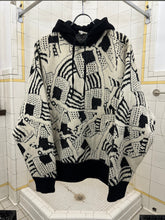 Load image into Gallery viewer, 1980s Marithe Francois Girbaud Abstract Knit Hooded Sweater - Size XL