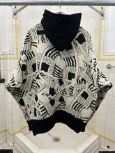 Load image into Gallery viewer, 1980s Marithe Francois Girbaud Abstract Knit Hooded Sweater - Size XL