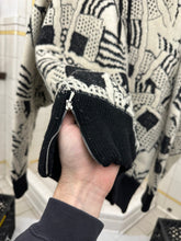 Load image into Gallery viewer, 1980s Marithe Francois Girbaud Abstract Knit Hooded Sweater - Size XL