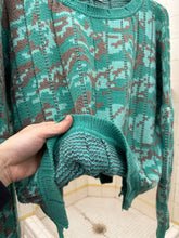Load image into Gallery viewer, 1980s Marithe Francois Girbaud Jacquard Knit Digital Camo Sweater - Size M