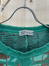 Load image into Gallery viewer, 1980s Marithe Francois Girbaud Jacquard Knit Digital Camo Sweater - Size M
