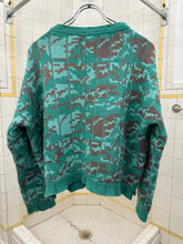 Load image into Gallery viewer, 1980s Marithe Francois Girbaud Jacquard Knit Digital Camo Sweater - Size M