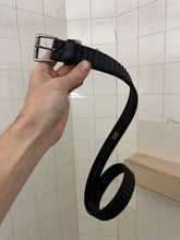 Load image into Gallery viewer, 1980s Marithe Francois Girbaud Rubberized Wide Tire Tread Belt - Size S