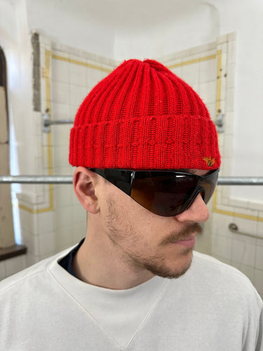 1980s Armani Wool Eagle Logo Beanie - Size OS