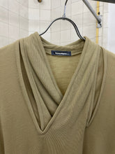Load image into Gallery viewer, 1980s Issey Miyake Layered Collar Sweater in Beige - Size M