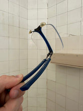Load image into Gallery viewer, 2000s Issey Miyake x Alain Mikli Mutli-fold Blue Sunglasses - Size OS