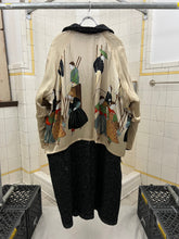 Load image into Gallery viewer, aw1995 Yohji Yamamoto Rokumeikan "Deer Cry Pavilion" Lined Reversible Knitted Robe Overcoat - Size OS