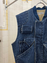 Load image into Gallery viewer, 1980s Katharine Hamnett Denim Cargo Vest - Size L