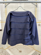 Load image into Gallery viewer, 1980s Issey Miyake Blue Twisted Layered Sweater - Size M