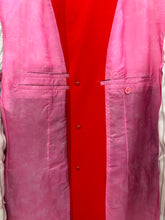 Load image into Gallery viewer, aw2009 Yohji Yamamoto Vibrant Red Reversible Chester Coat with Yuzen Dyed Jaguar Lining - Size L